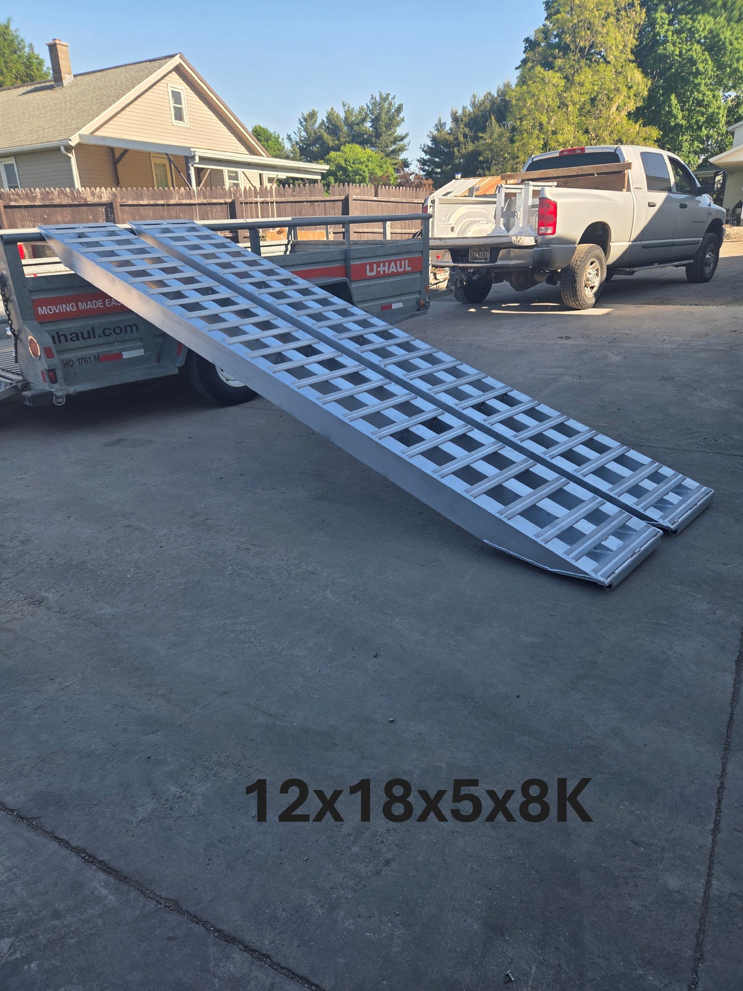 12'x18''x5''x8K Double Pin Step Deck Ramps