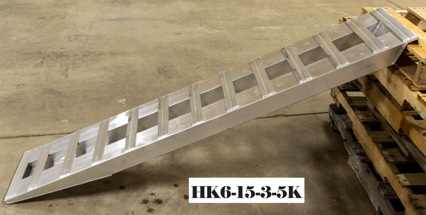 6'x15''x3'x5K Skid Steer ramps