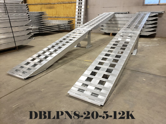 8'x20''x5''12K Double Pin Step Deck Ramps