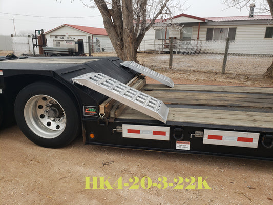 4'x20''x3''x22K Lowboy Ramps