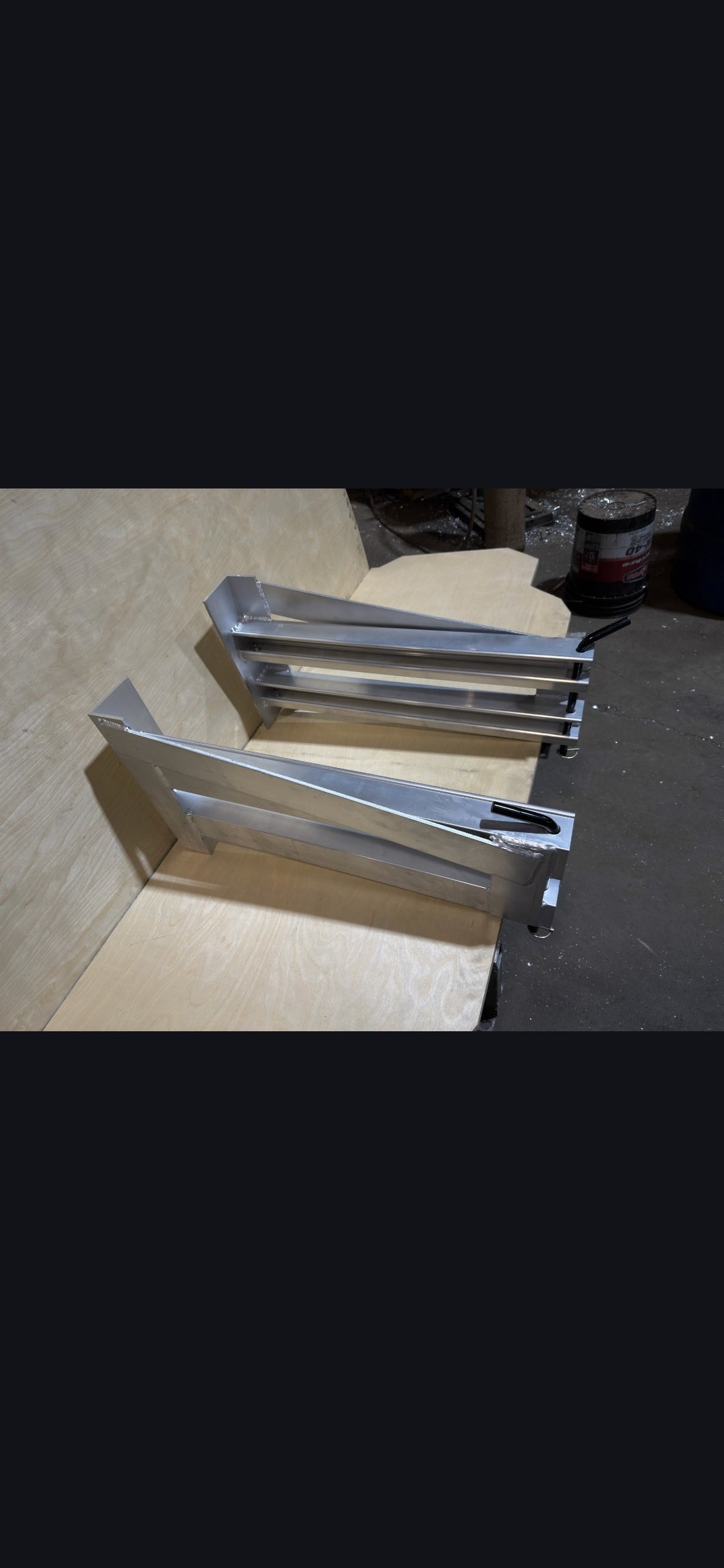 8'x20'' Ramps for Step Deck Trailer with Knee Braces, Master Setup