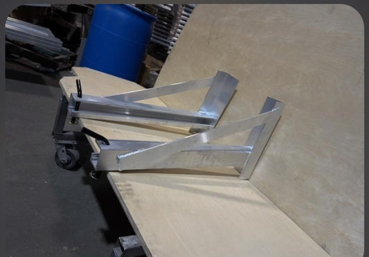 Single Ramp Transport Brackets for Trailer with Knee Braces